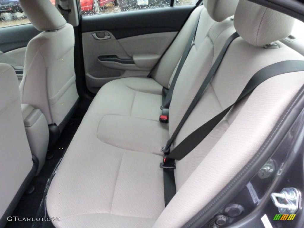 Gray Interior 2013 Honda Civic LX Sedan Photo #75810574