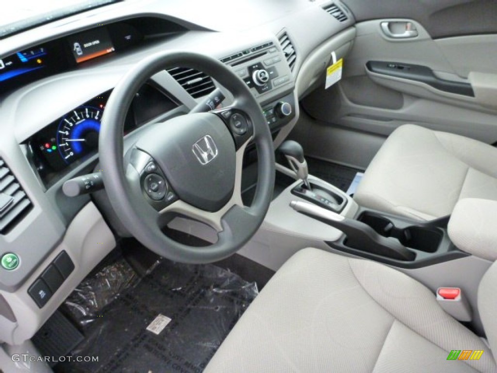 Gray Interior 2012 Honda Civic LX Sedan Photo #75811672
