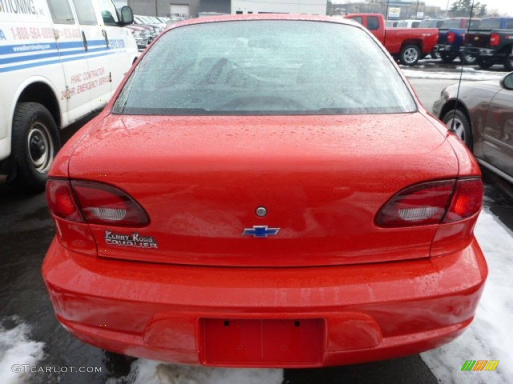 2002 Cavalier Sedan - Bright Red / Graphite photo #3