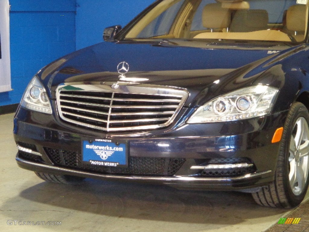 2010 S 550 4Matic Sedan - Majestic Black Metallic / Cashmere/Savanna photo #3