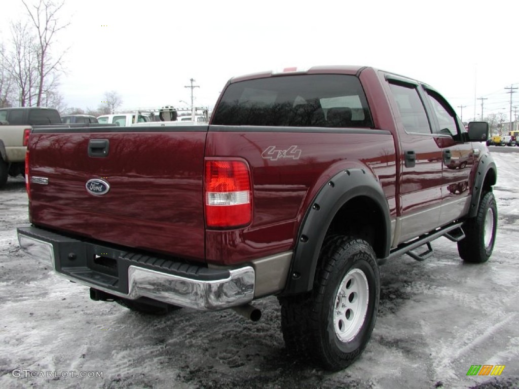 2005 F150 FX4 Roush Stage 1 SuperCrew 4x4 - Dark Toreador Red Metallic / Tan photo #11