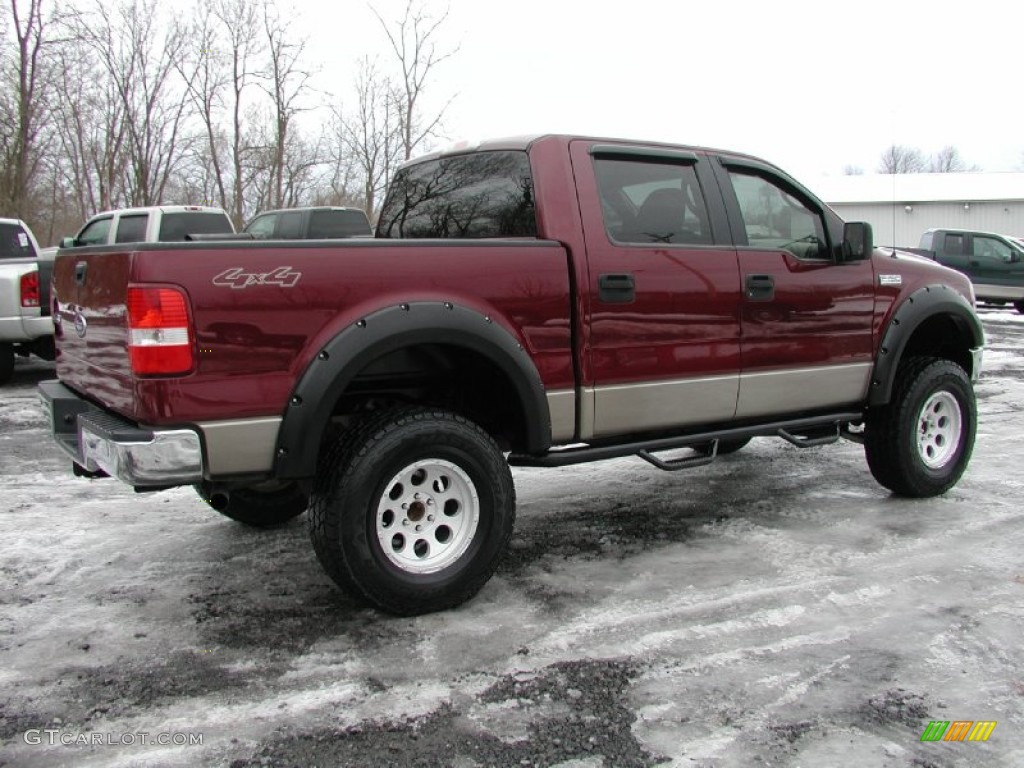 2005 F150 FX4 Roush Stage 1 SuperCrew 4x4 - Dark Toreador Red Metallic / Tan photo #12
