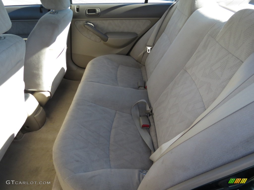 2001 Honda Civic EX Sedan Rear Seat Photo #75813487