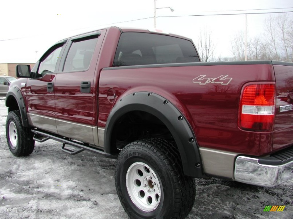 2005 F150 FX4 Roush Stage 1 SuperCrew 4x4 - Dark Toreador Red Metallic / Tan photo #23