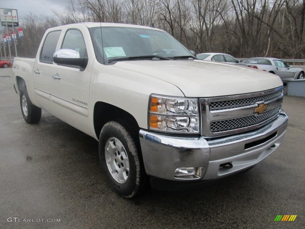 2013 Silverado 1500 LT Crew Cab 4x4 - White Diamond Tricoat / Ebony photo #10