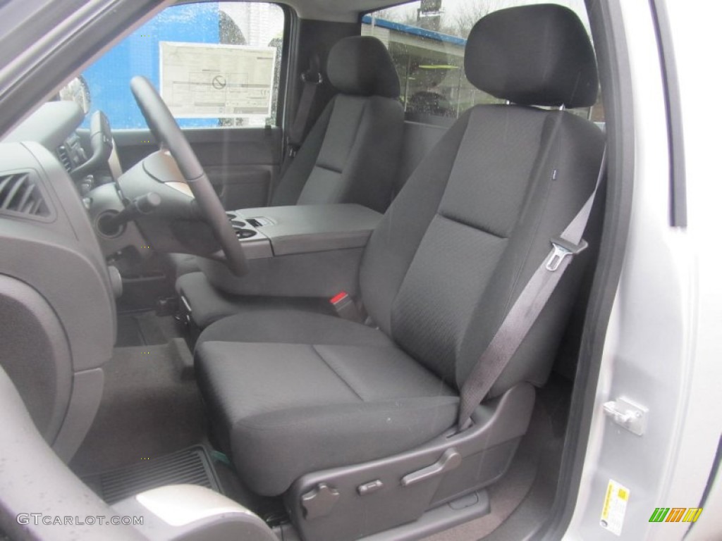 Ebony Interior 2013 Chevrolet Silverado 1500 LT Regular Cab 4x4 Photo #75814378