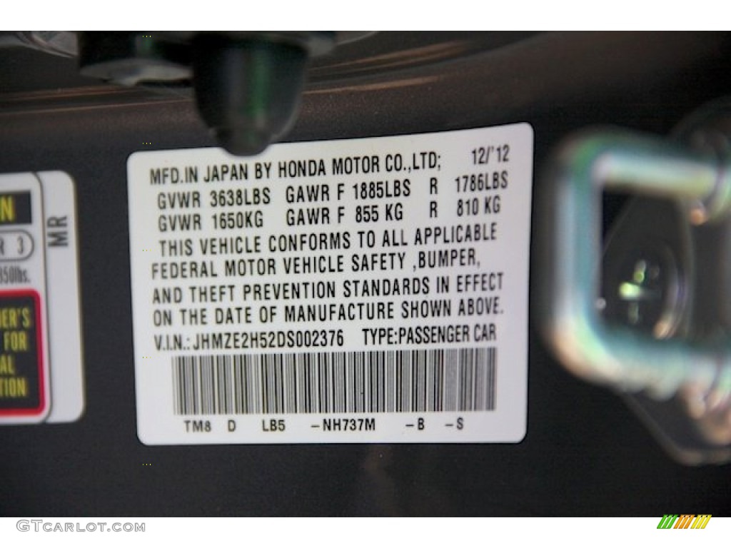 2013 Insight Color Code NH737M for Polished Metal Metallic Photo #75814683