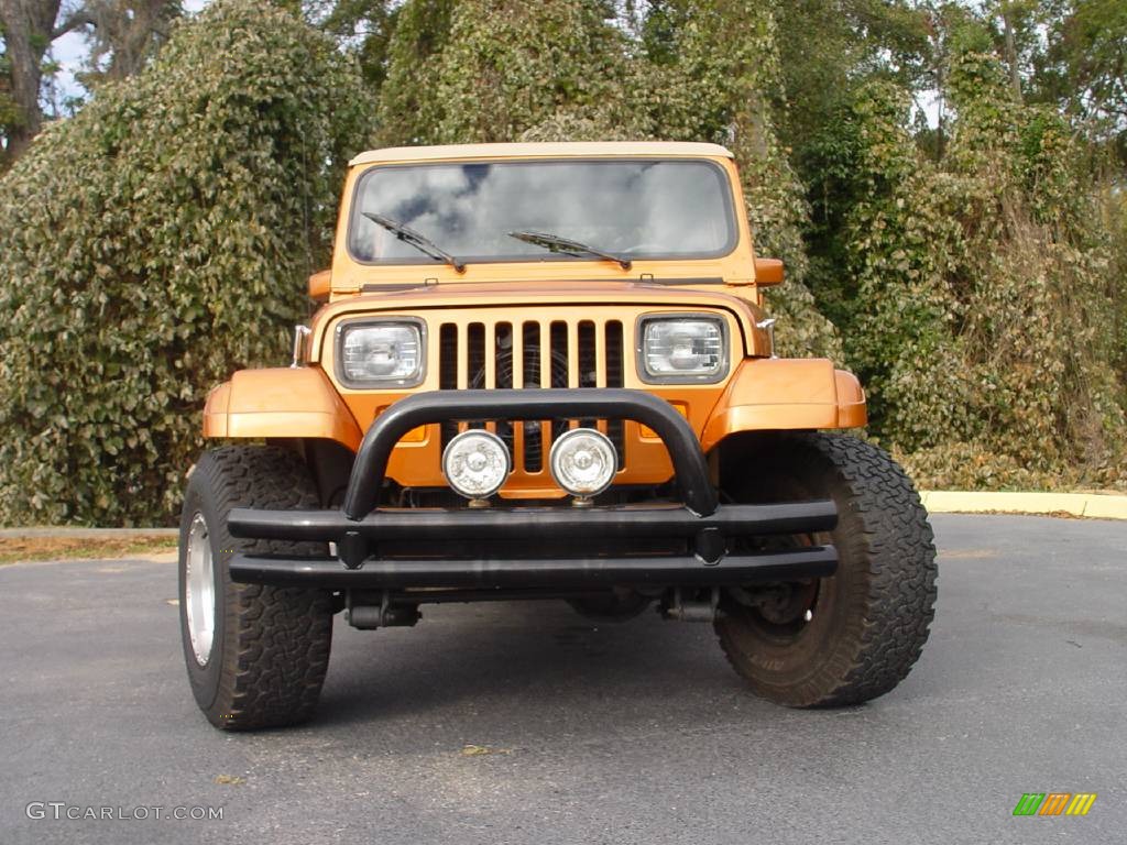 1988 Wrangler Laredo 4x4 - Copper Orange / Beige photo #8