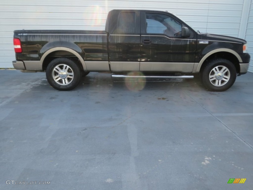 2006 F150 Lariat SuperCab - Black / Black photo #2