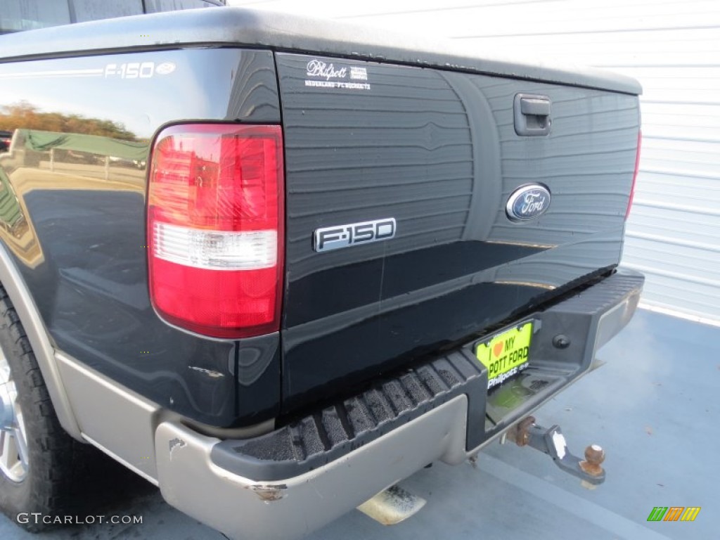 2006 F150 Lariat SuperCab - Black / Black photo #17