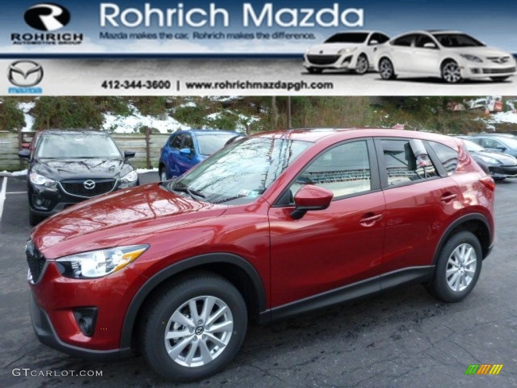 2013 CX-5 Touring AWD - Zeal Red Mica / Black photo #1