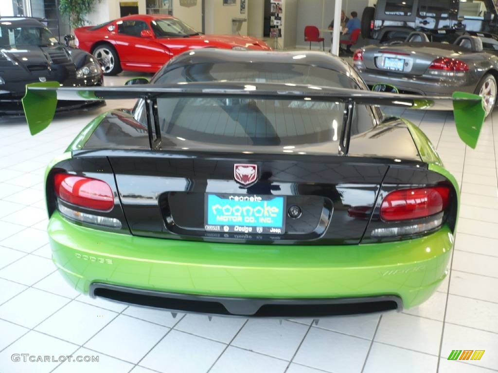 2009 Viper SRT-10 ACR Coupe - Viper Snakeskin Green Pearl / Black photo #9