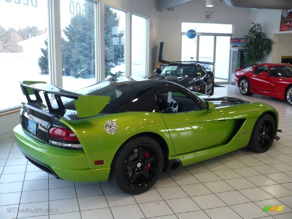 2009 Viper SRT-10 ACR Coupe - Viper Snakeskin Green Pearl / Black photo #11
