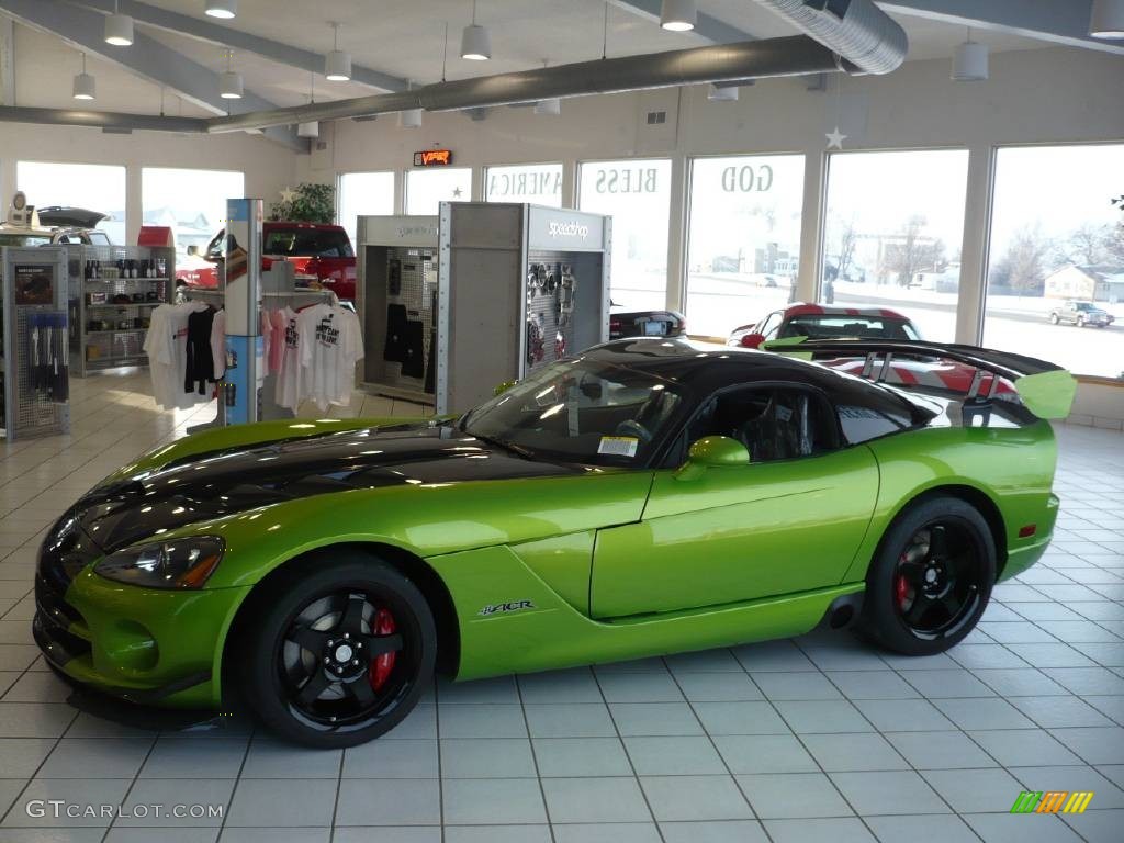 2009 Viper SRT-10 ACR Coupe - Viper Snakeskin Green Pearl / Black photo #26