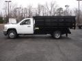 2013 Summit White Chevrolet Silverado 3500HD WT Regular Cab 4x4 Stake Truck  photo #6