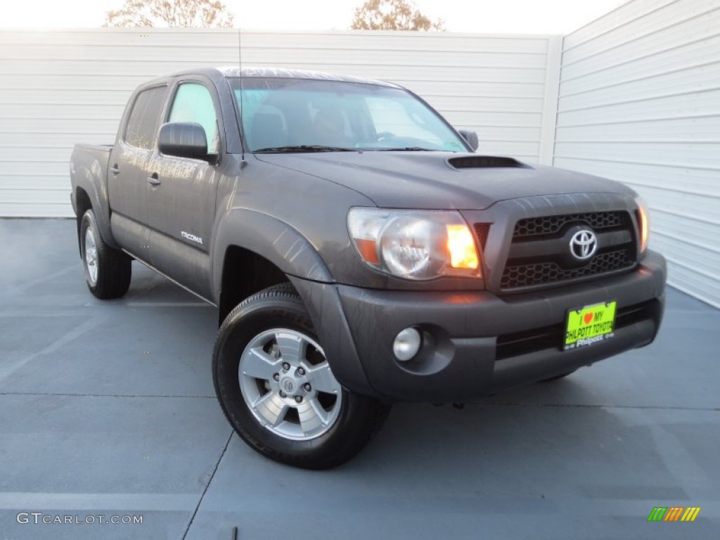 2011 Tacoma V6 TRD Sport PreRunner Double Cab - Magnetic Gray Metallic / Graphite Gray photo #1