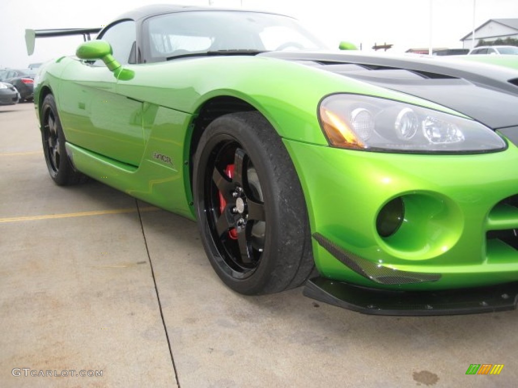 2009 Viper SRT-10 ACR Coupe - Viper Snakeskin Green Pearl / Black photo #58