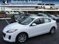 2013 Crystal White Pearl Mica Mazda MAZDA3 i SV 4 Door  photo #1