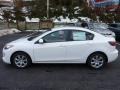 Crystal White Pearl Mica 2013 Mazda MAZDA3 i SV 4 Door Exterior