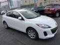 Crystal White Pearl Mica 2013 Mazda MAZDA3 i SV 4 Door Exterior