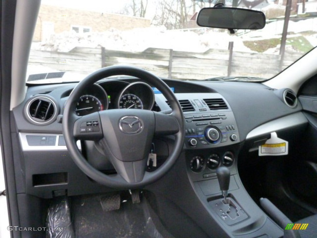 2013 Mazda MAZDA3 i SV 4 Door Black Dashboard Photo #75819661