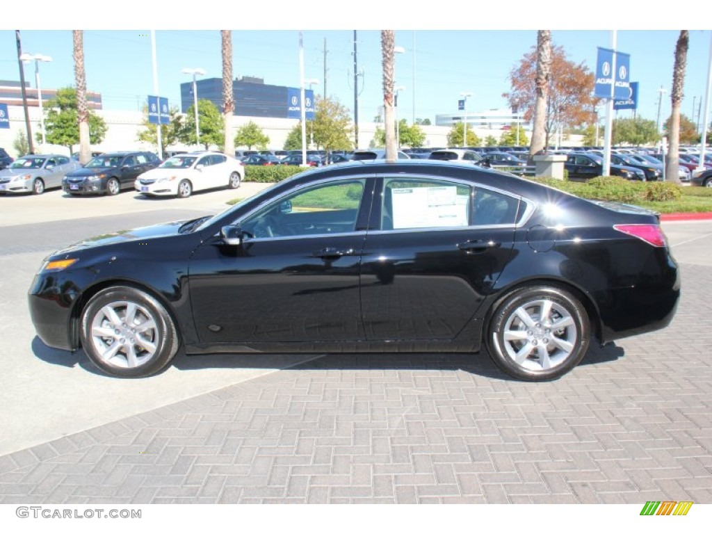 Crystal Black Pearl 2013 Acura TL SH-AWD Technology Exterior Photo #75820948