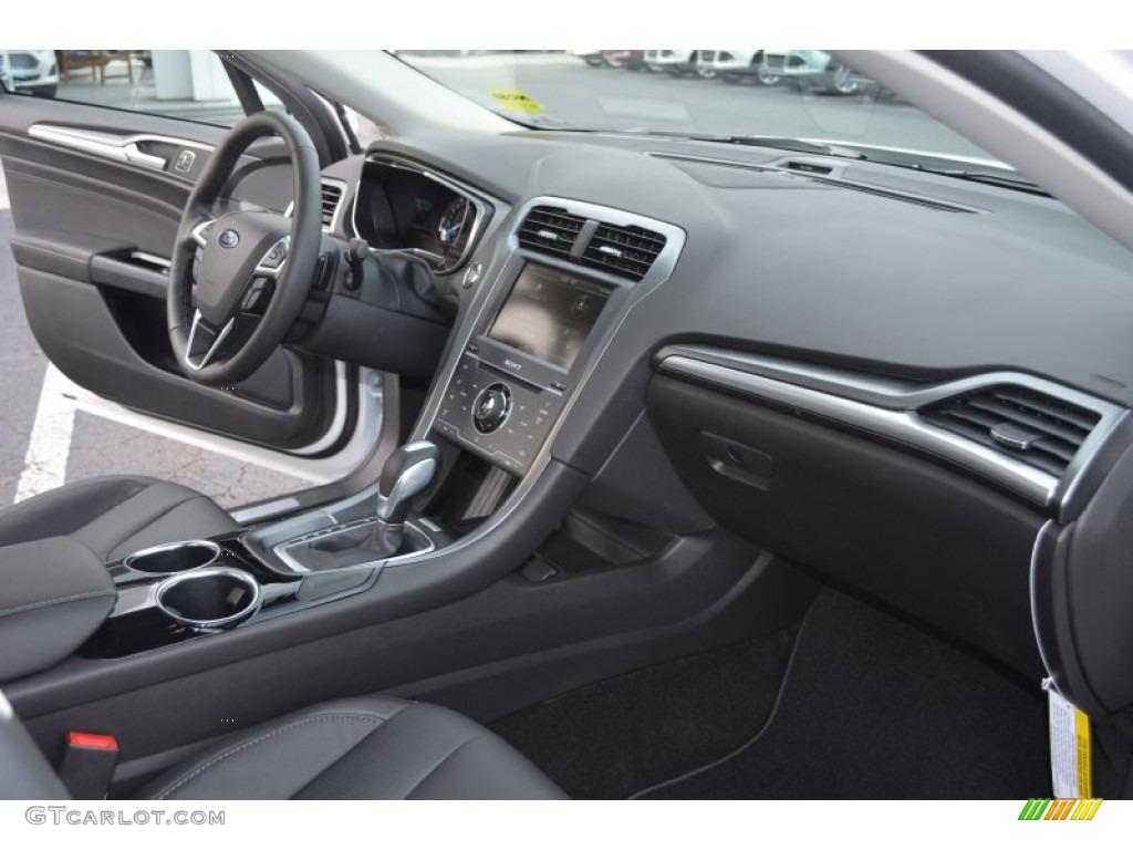 2013 Ford Fusion Titanium AWD Charcoal Black Dashboard Photo #75821608