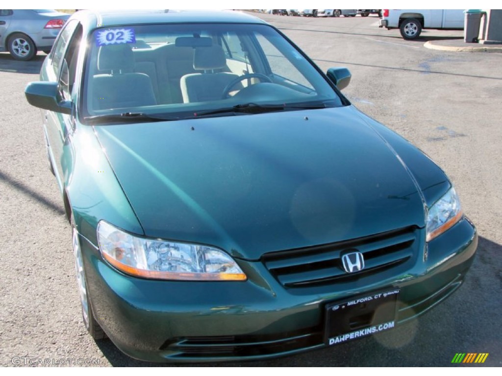 2002 Accord LX Sedan - Noble Green Pearl / Ivory photo #2