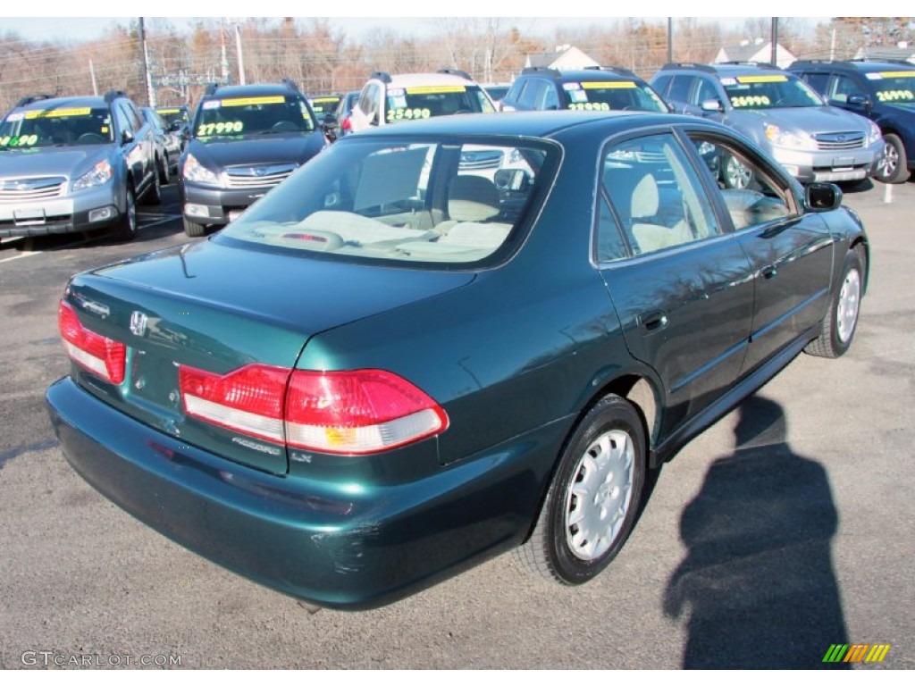 2002 Accord LX Sedan - Noble Green Pearl / Ivory photo #6