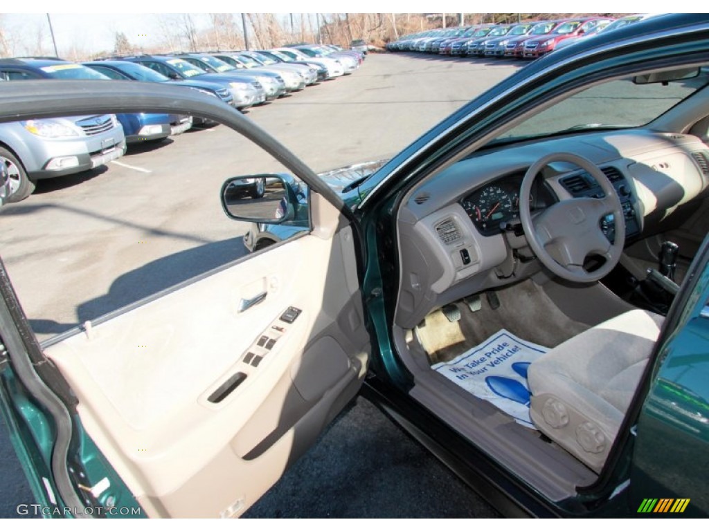 2002 Accord LX Sedan - Noble Green Pearl / Ivory photo #13