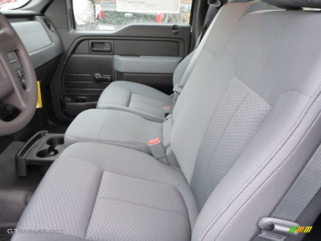 Steel Gray Interior 2013 Ford F150 XL Regular Cab Photo #75823678
