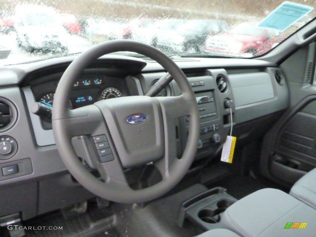 2013 Ford F150 XL Regular Cab Steel Gray Dashboard Photo #75823697
