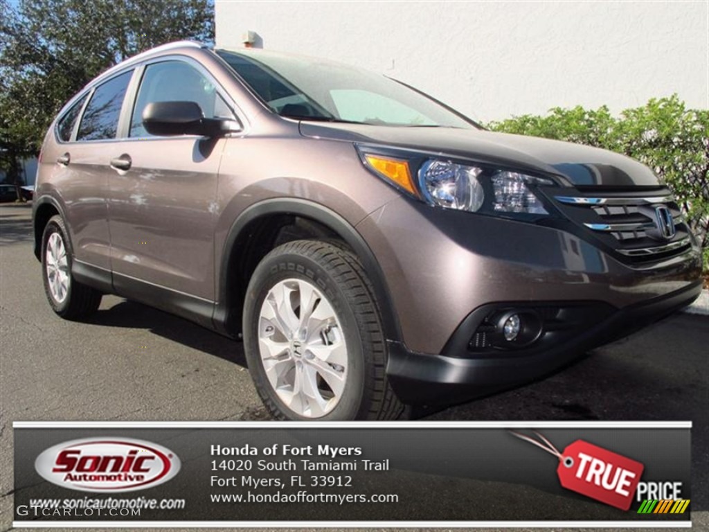 2013 CR-V EX-L - Urban Titanium Metallic / Black photo #1