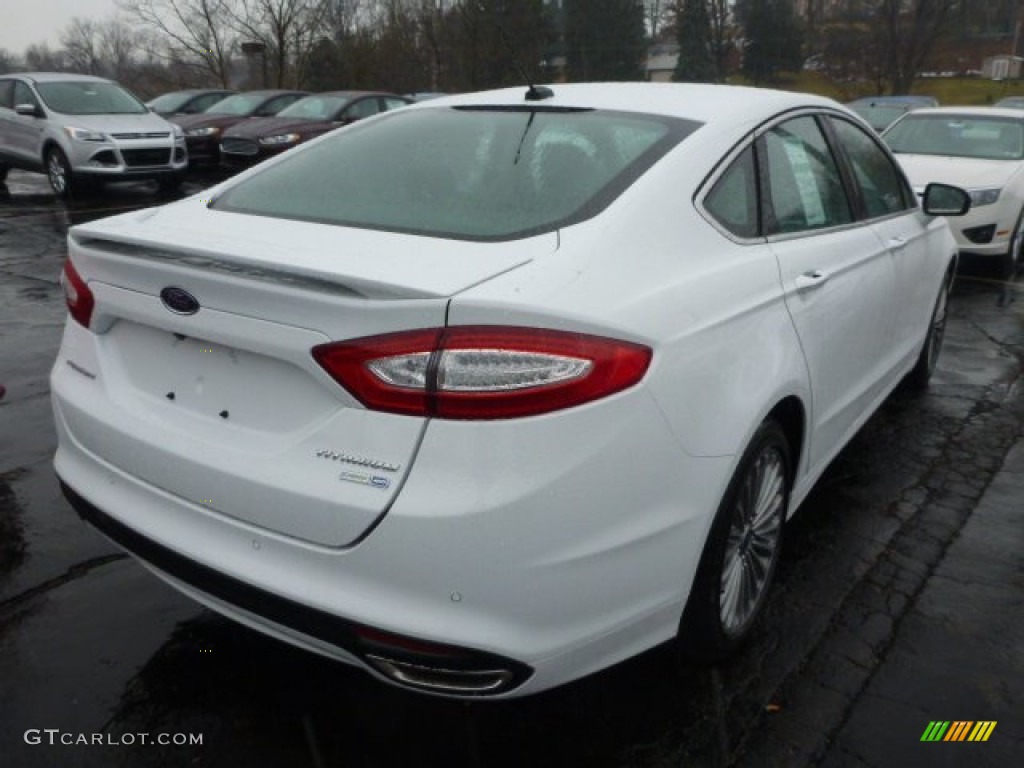 2013 Fusion Titanium AWD - Oxford White / Charcoal Black photo #2