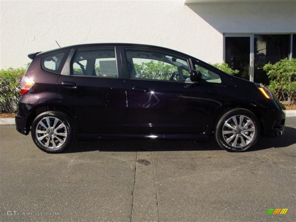 Midnight Plum Pearl 2013 Honda Fit Sport Exterior Photo #75825919