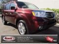 2013 Dark Cherry Pearl Honda Pilot EX-L  photo #1