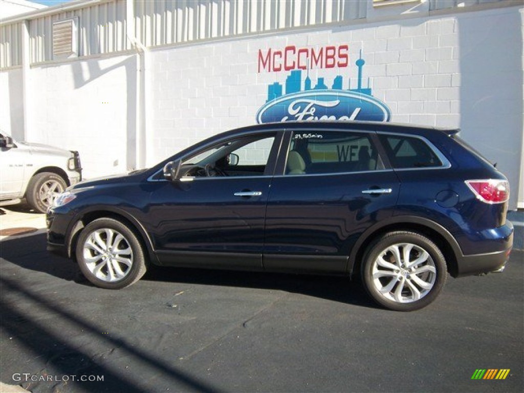 2011 CX-9 Grand Touring - Stormy Blue Mica / Sand photo #8