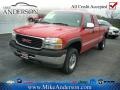 2002 Fire Red GMC Sierra 2500HD SLE Extended Cab  photo #1