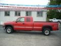 2002 Fire Red GMC Sierra 2500HD SLE Extended Cab  photo #2