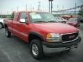 2002 Fire Red GMC Sierra 2500HD SLE Extended Cab  photo #17