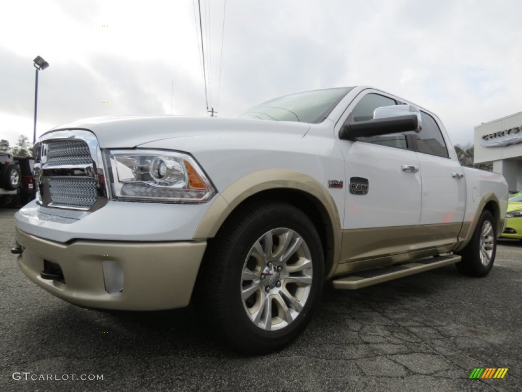 Bright White 2013 Ram 1500 Laramie Longhorn Crew Cab 4x4 Exterior Photo #75828730