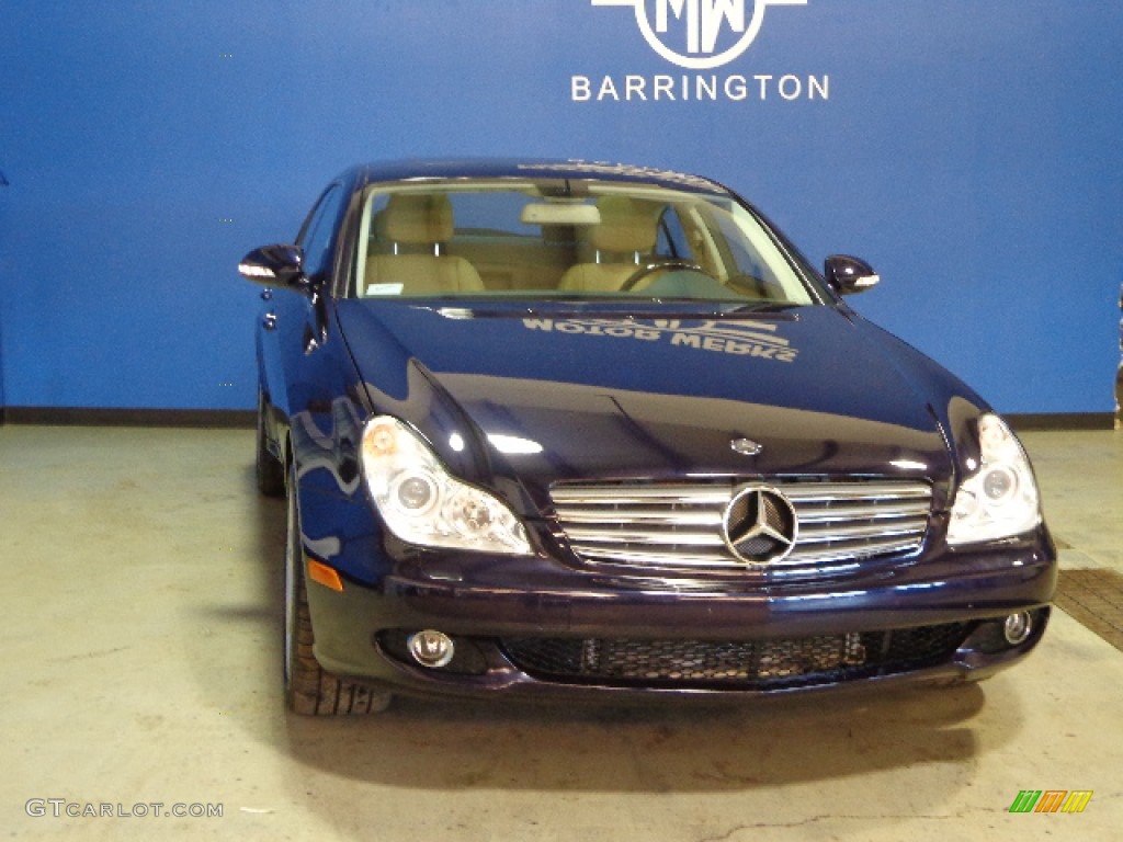 2008 CLS 550 - Capri Blue Metallic / Cashmere Beige photo #1