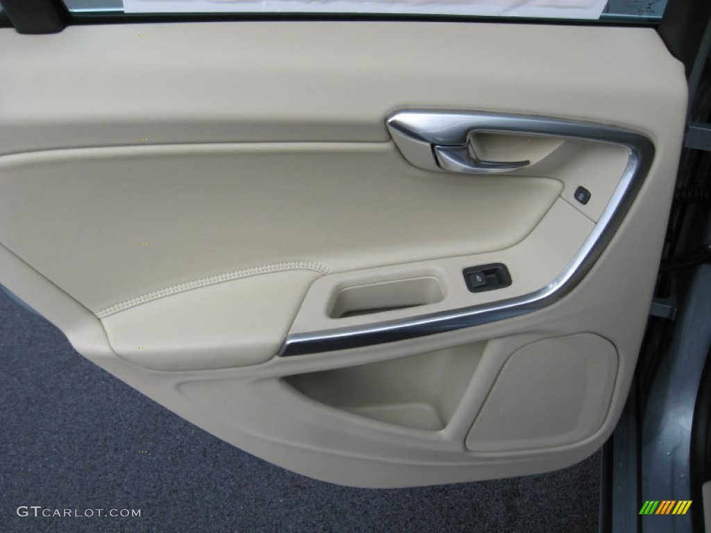2013 Volvo S60 T5 AWD Soft Beige Door Panel Photo #75828820
