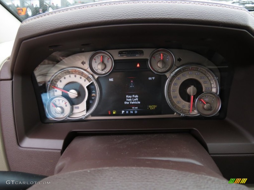 2013 1500 Laramie Longhorn Crew Cab 4x4 - Bright White / Canyon Brown/Light Frost Beige photo #18