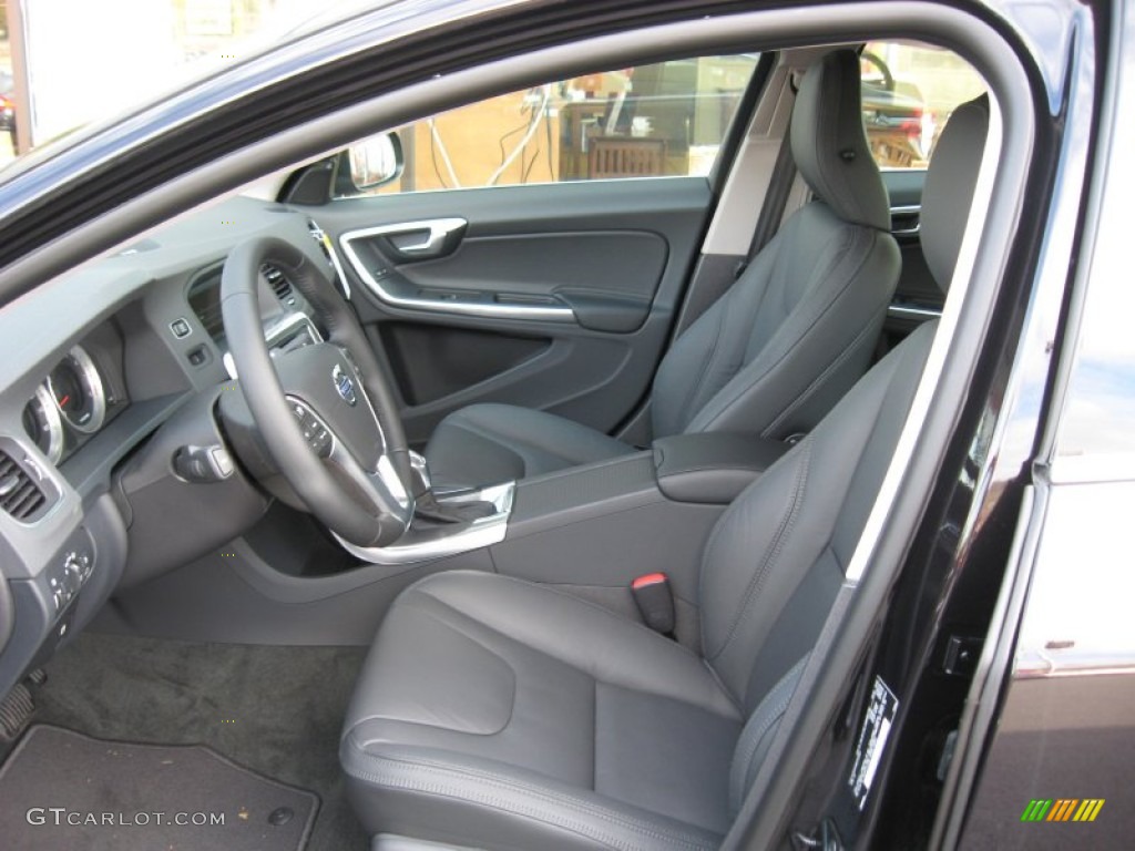 Off Black Interior 2013 Volvo S60 T5 AWD Photo #75829401