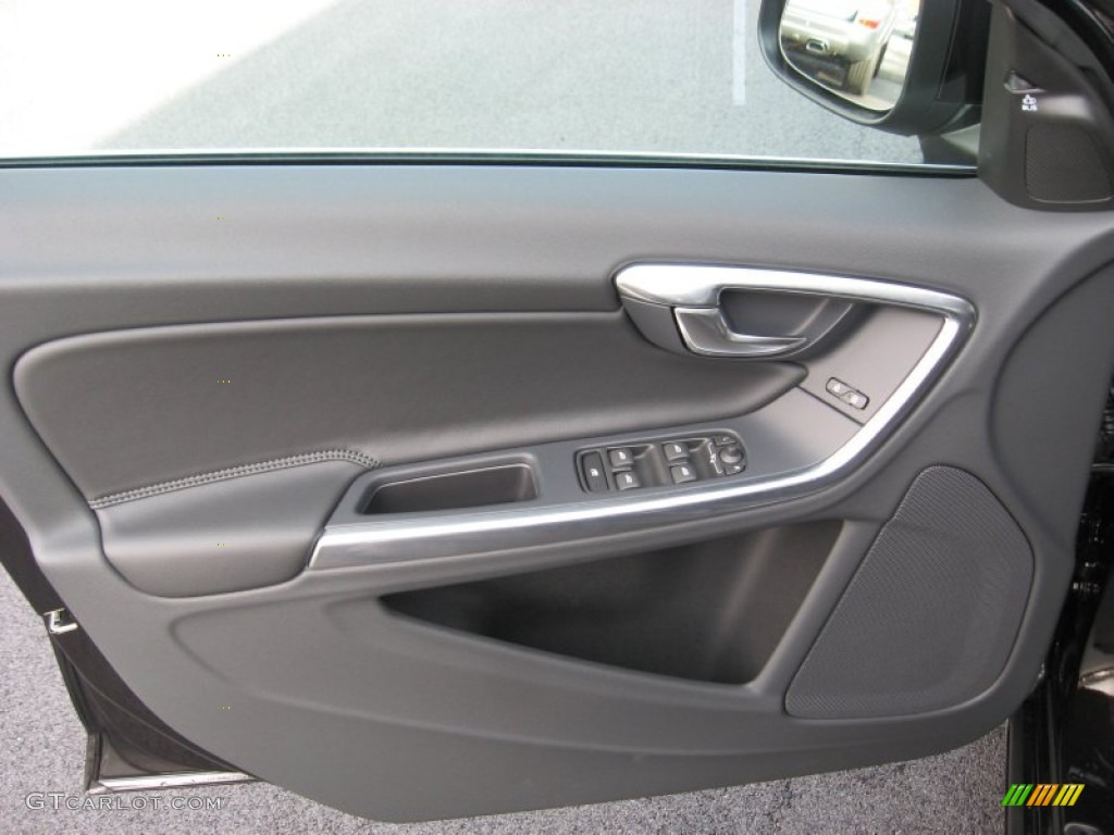2013 Volvo S60 T5 AWD Off Black Door Panel Photo #75829428