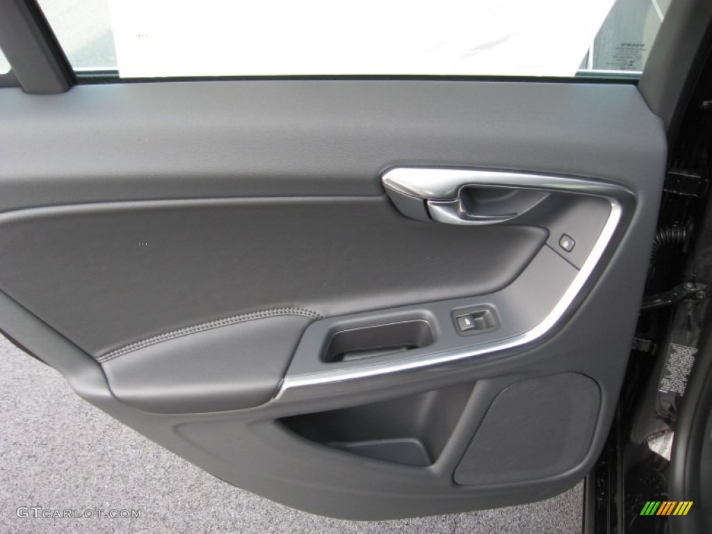 2013 Volvo S60 T5 AWD Off Black Door Panel Photo #75829518