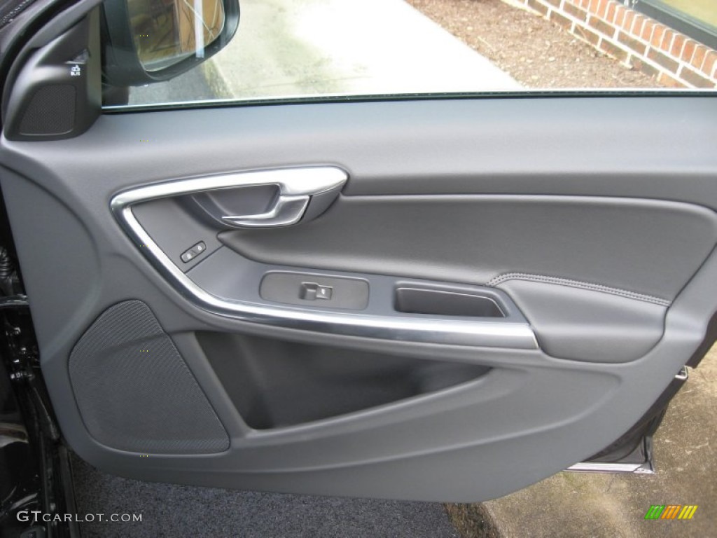 2013 Volvo S60 T5 AWD Off Black Door Panel Photo #75829554