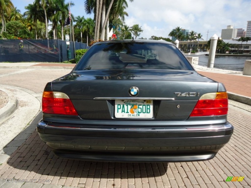 2000 7 Series 740i Sedan - Anthracite Metallic / Grey photo #6