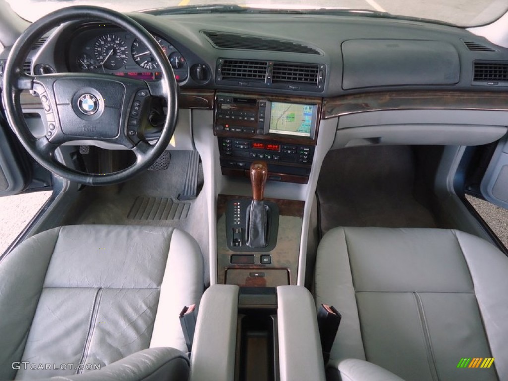 2000 BMW 7 Series 740i Sedan Grey Dashboard Photo #75829762